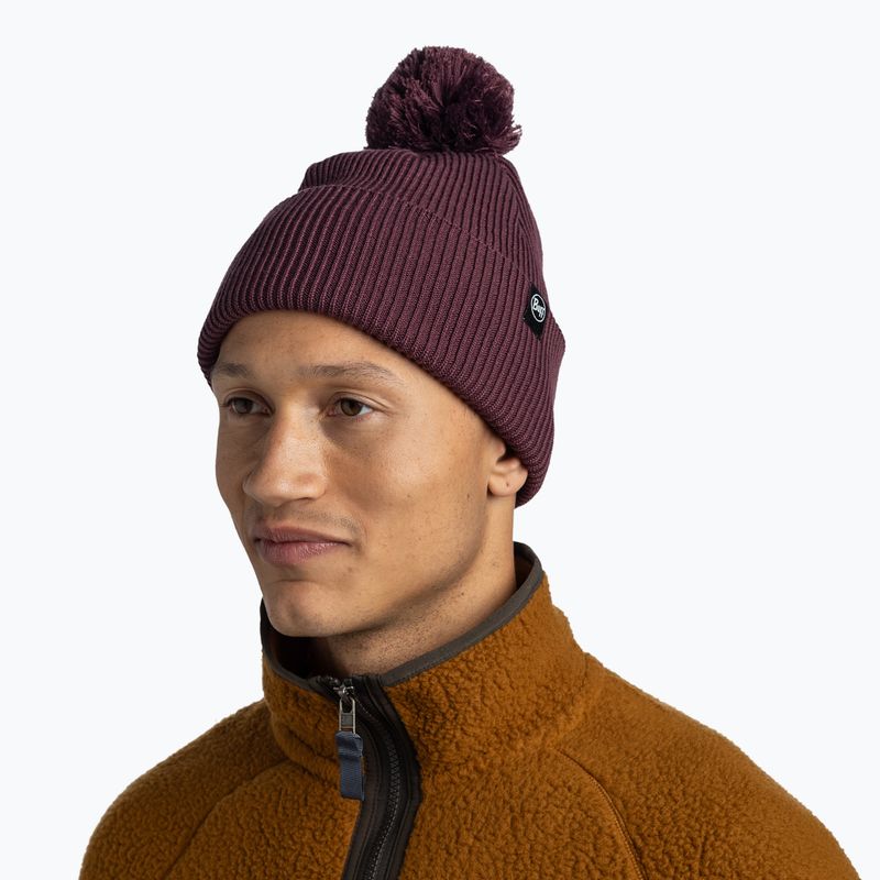 Wintermütze BUFF Knitted Renvi burgundy 4