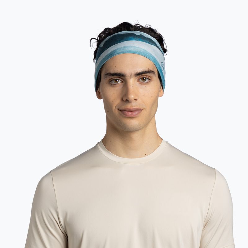 Stirnband BUFF CoolNet UV Wide aler teal 2