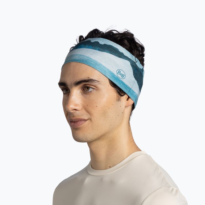 Kopfband BUFF CoolNet UV Wide alert teal 3