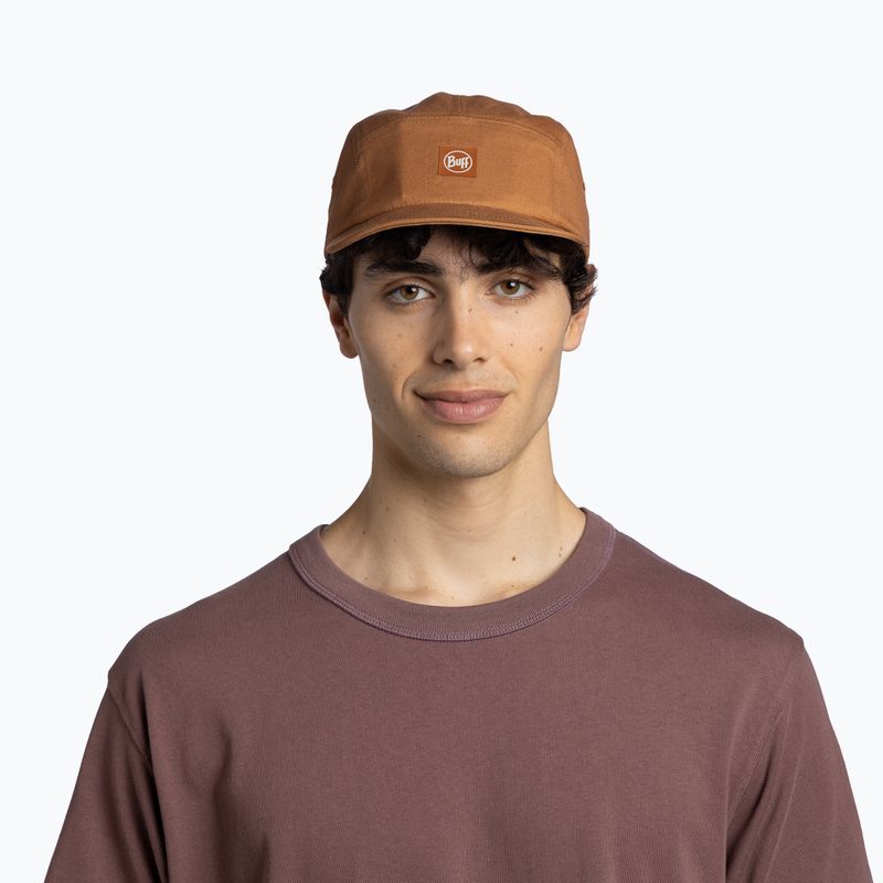 Basecap BUFF 5 Venture panel solid camel 3