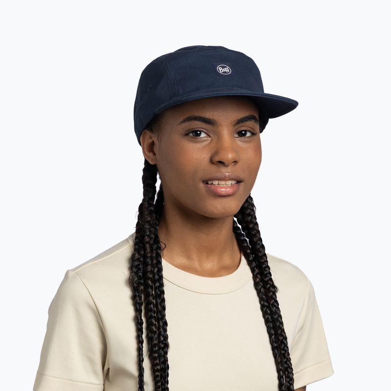 Basecap BUFF 5 Venture solid navy panel 3
