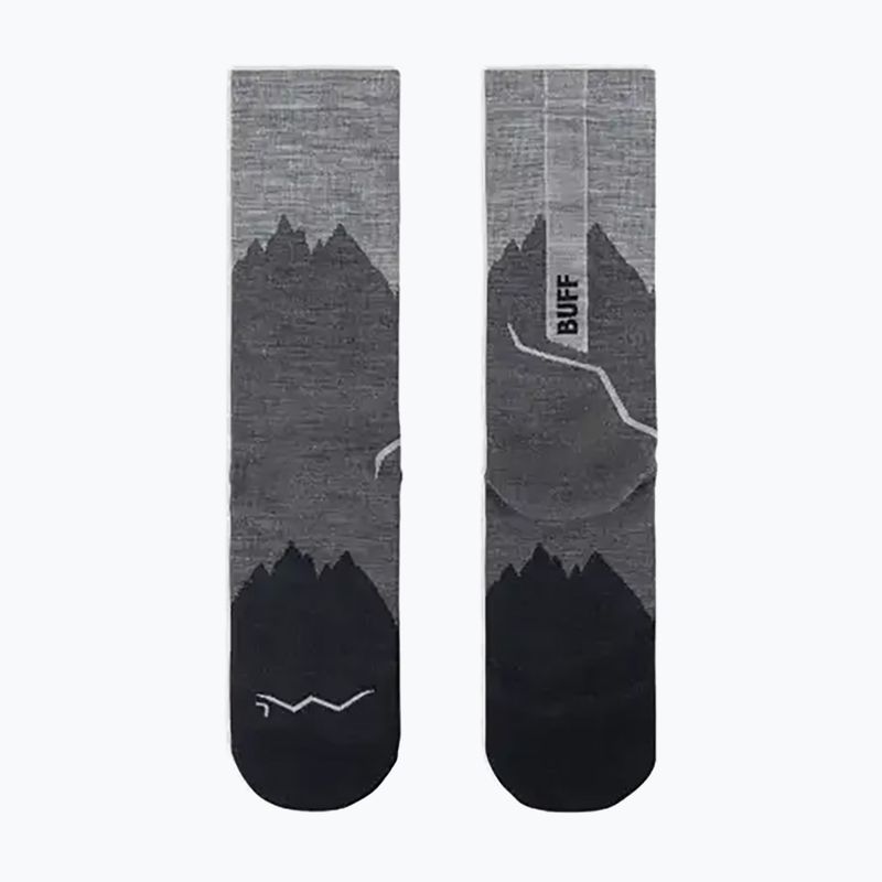 Socken BUFF Merino Lightweight Crew LWC3 schwarz 6