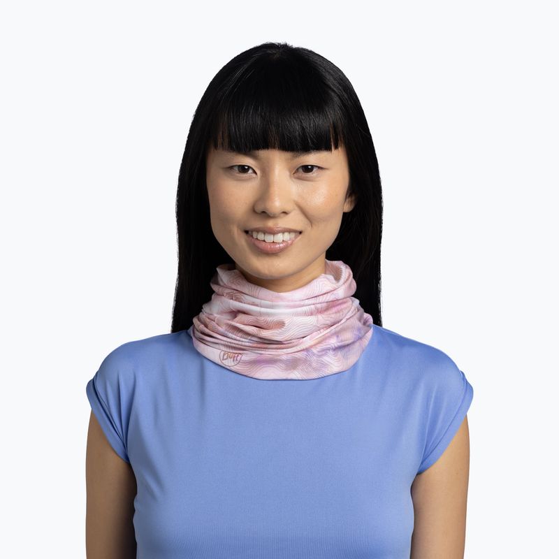 Multifunktionstuch BUFF Coolnet UV Insect Shield Solid orisa pink azalea 3