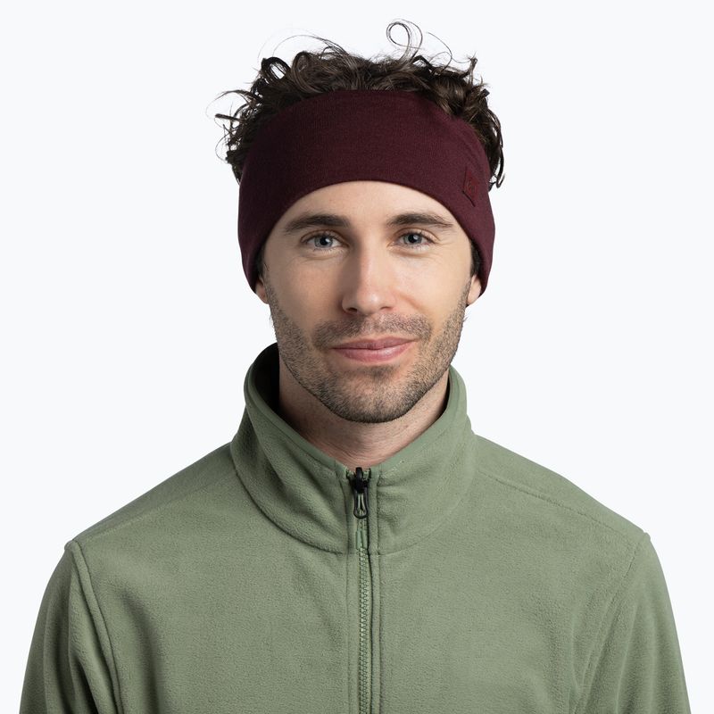 Stirnband BUFF Merino Wide garnet 2