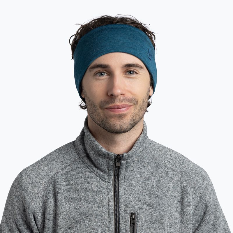 Stirnband BUFF Merino Wide ocean 2