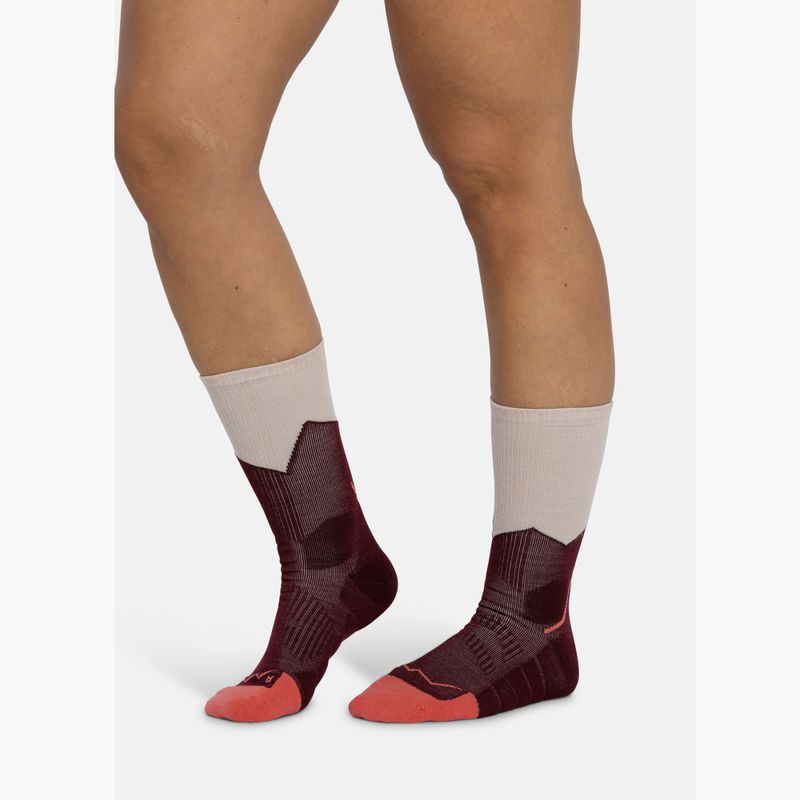Socken BUFF Midweight Crew wine 4