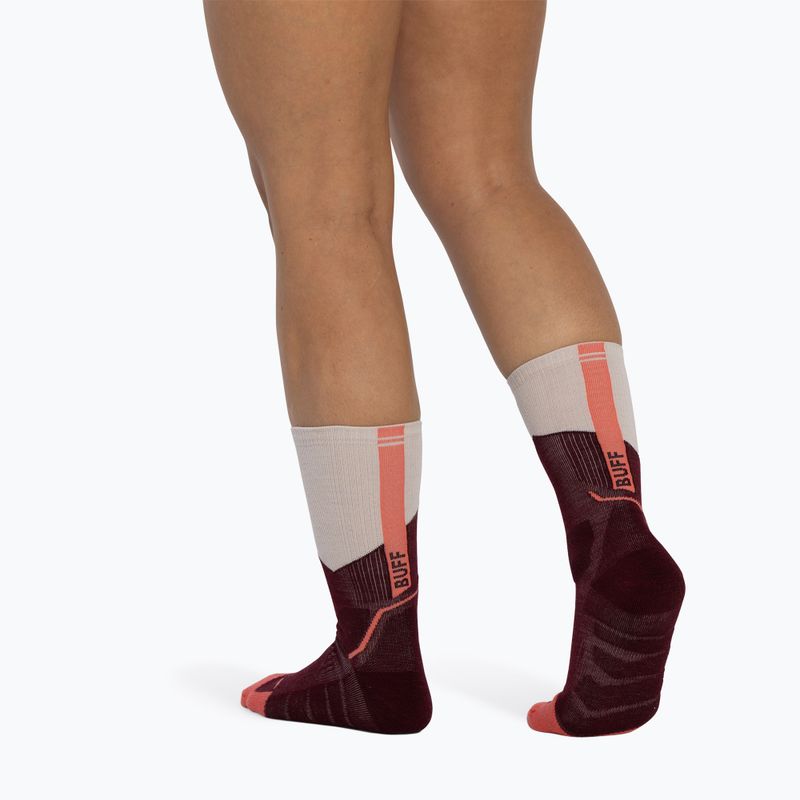 Socken BUFF Midweight Crew wine 5