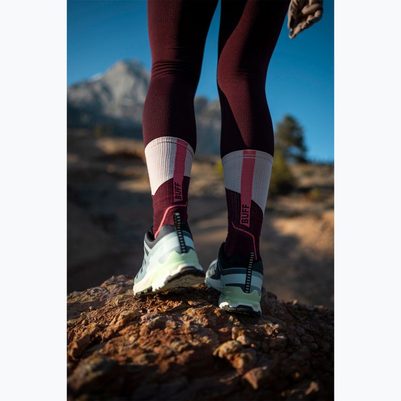 Socken BUFF Midweight Crew wine 7