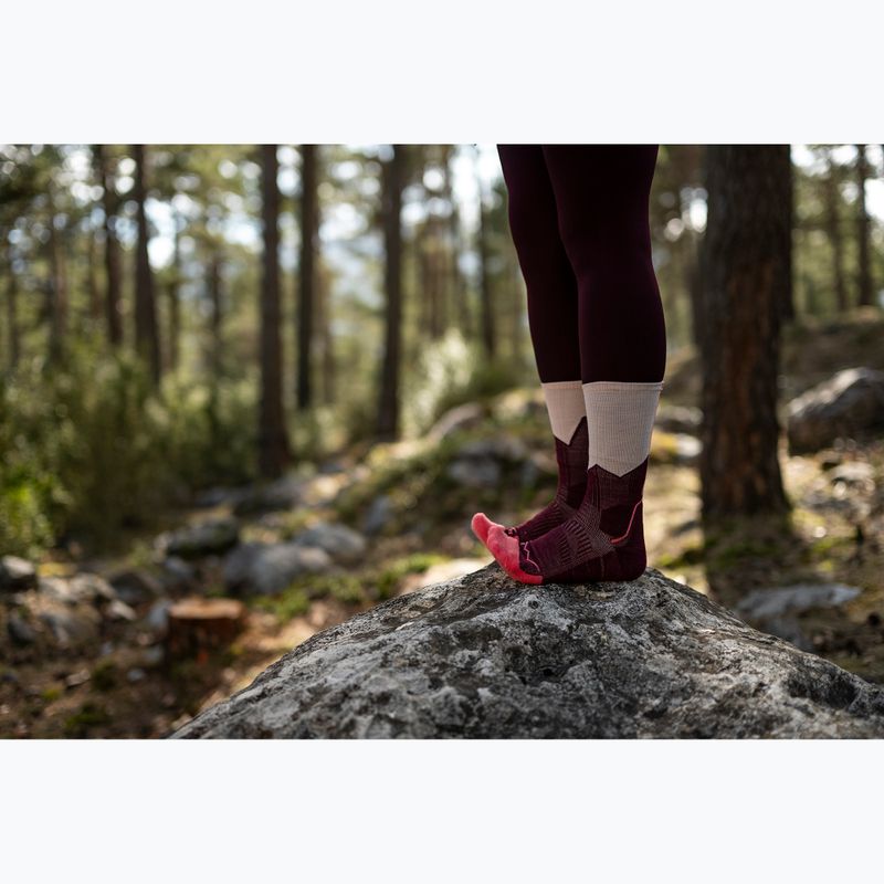 Socken BUFF Midweight Crew wine 10