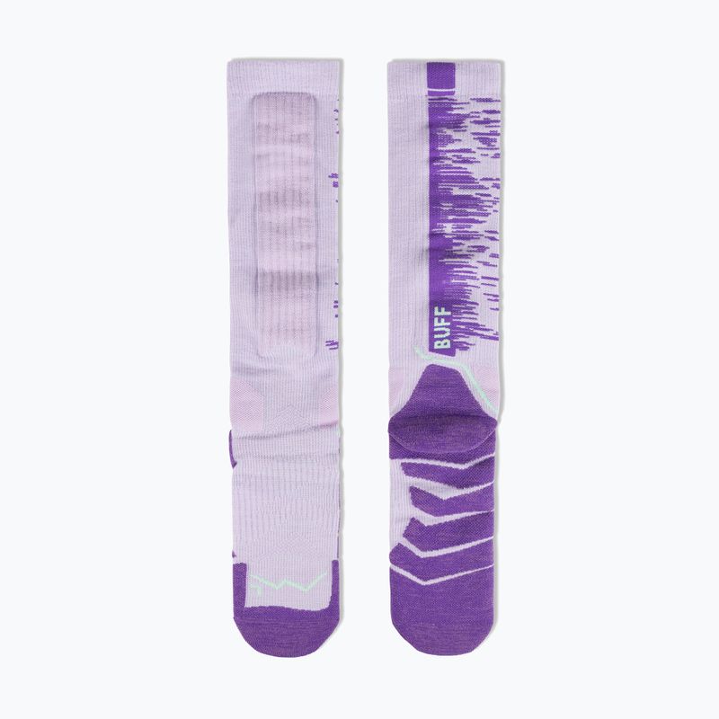 Socken BUFF Merino Heavyweight Over The Calf lilac ice 2