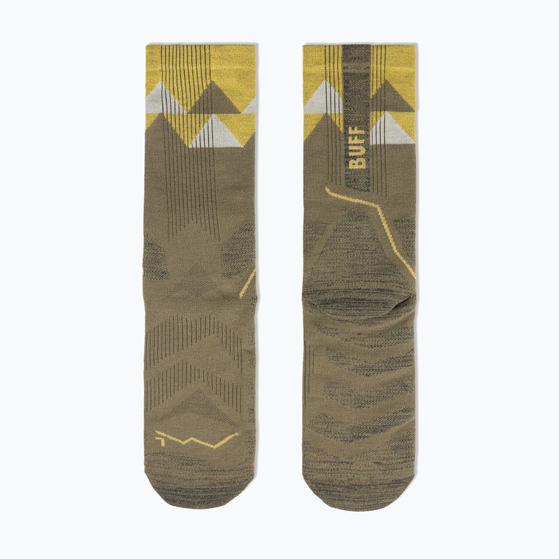 Socken BUFF Thermomet Crew olive green 3