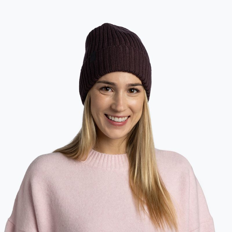 Wintermütze Buff Knitted Norval wine 3