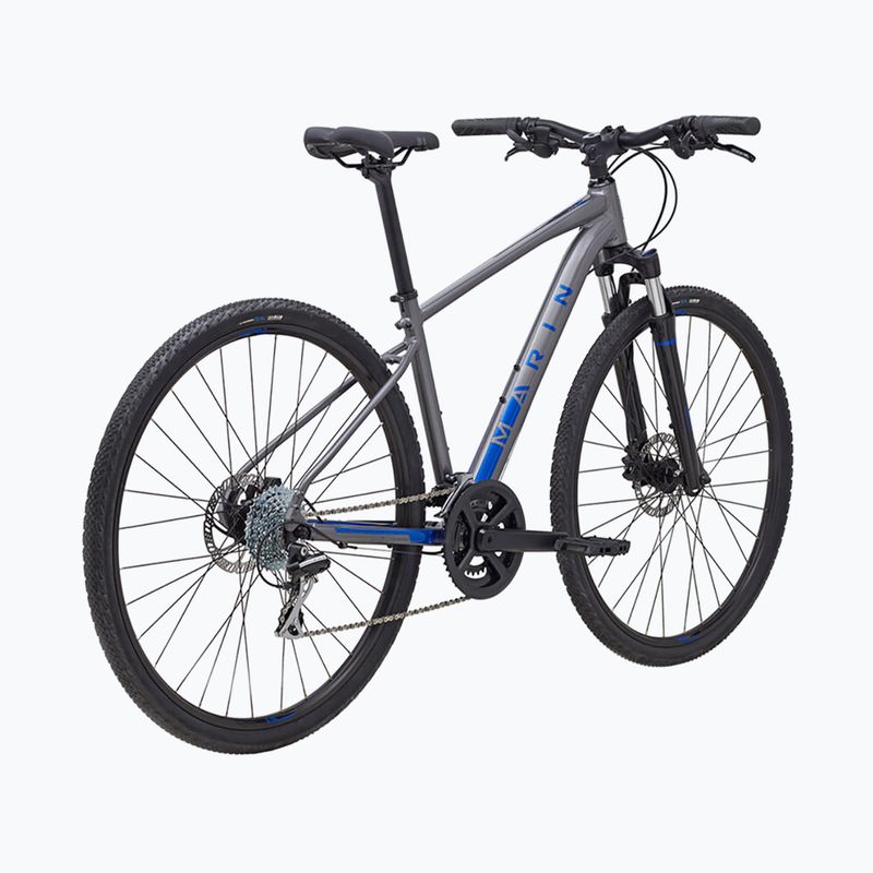 Marin San Rafael DS2 700C glänzend grau/blau Crossrad 3