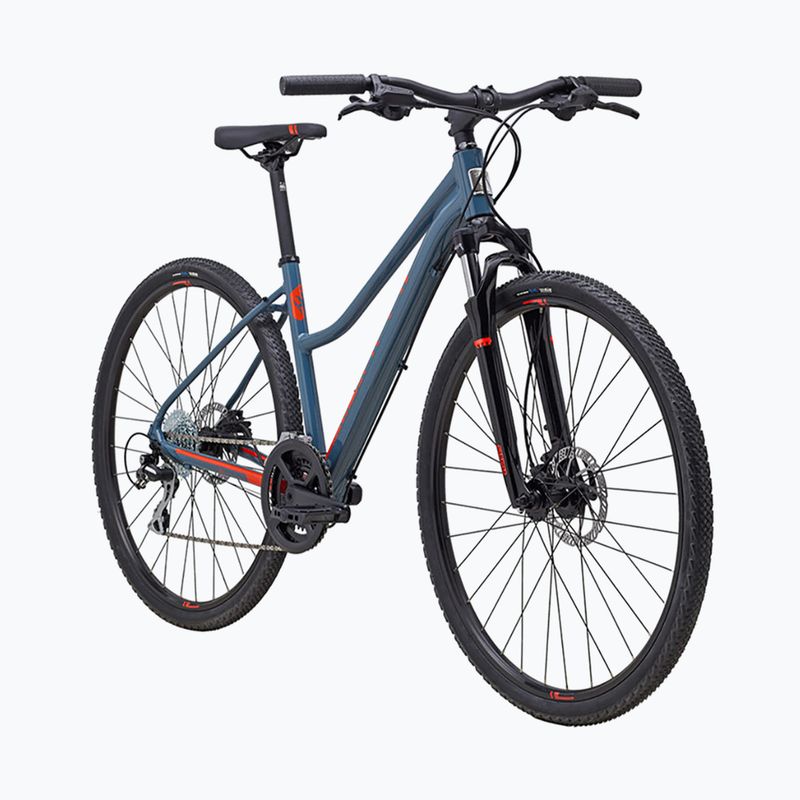 Marin San Anselmo DS2 Damen Crossrad 700C glänzend grau/roarange 2