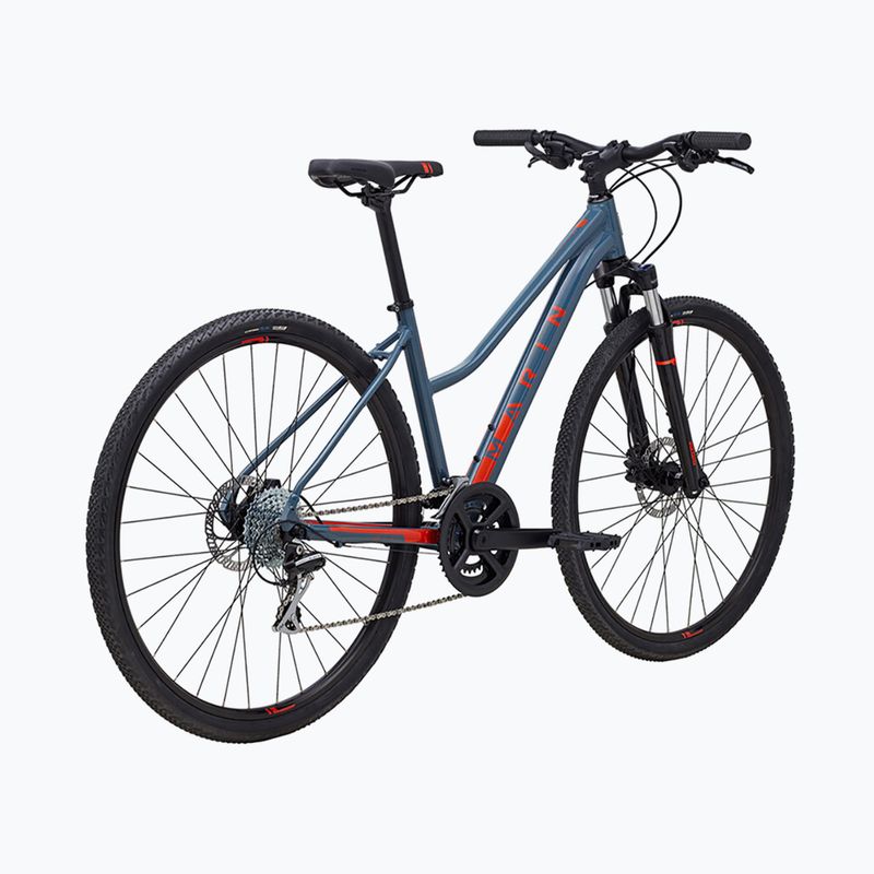Marin San Anselmo DS2 Damen Crossrad 700C glänzend grau/roarange 3