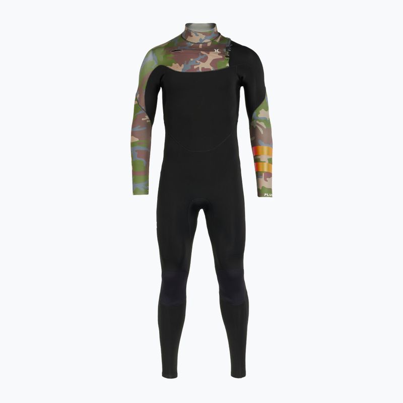 Herren Hurley Plus gedruckt 3/2 mm Fullsuit Medium braun Schwimmen Schaum 2
