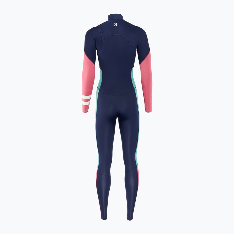 Hurley Advant Frauen 4/3 mm Fullsuit Flagge blau schwimmen Neoprenanzug 2