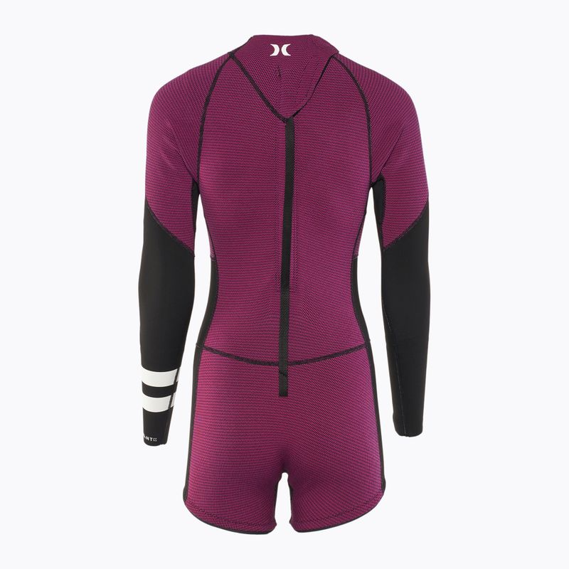 Hurley Advanty Shorty Textur 2/2 mm Springsuit Himbeere Damen Neoprenanzug 2