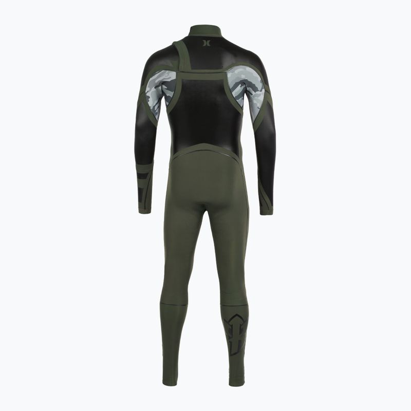 Herren Hurley Kai Lenny Max 3/2 mm Fullsuit dunkelgrün Badeschaum 3