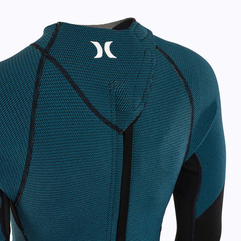 Hurley Advanty Shorty Texture 2/2 mm Springsuit schwarz/himmelblau Damen Neoprenanzug 4