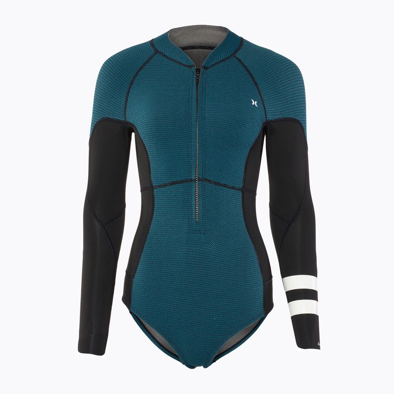 Hurley Advant Texture 2/2 mm Springsuit Damen Neoprenanzug schwarz/himmelblau