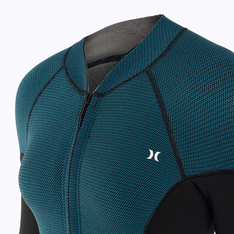 Hurley Advant Texture 2/2 mm Springsuit Damen Neoprenanzug schwarz/himmelblau 4