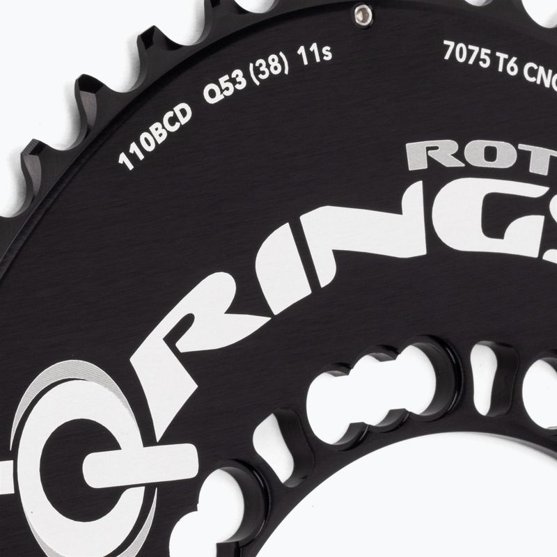 Rotor Q Rings Äußeres Aero-Kettenrad schwarz C01-002-08020A-0 3
