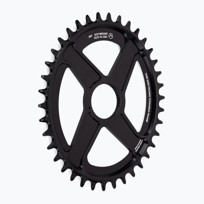 Zahnrad Rotor Q Rings Dm Oval Chainring MTB 38T schwarz 2