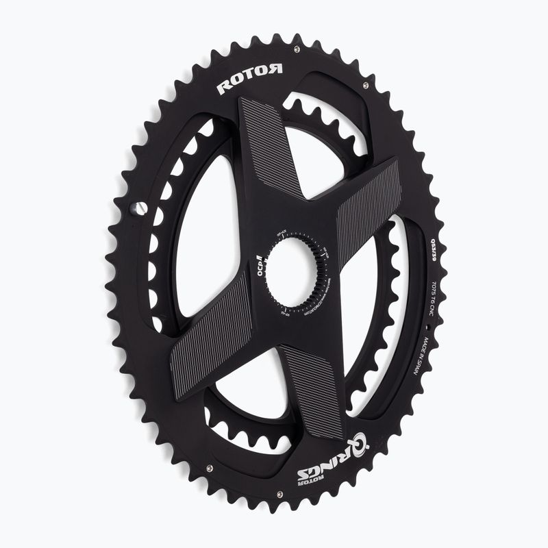 Zahnrad Rotor Q Rings Dm Oval Chainring 50/34T schwarz 2