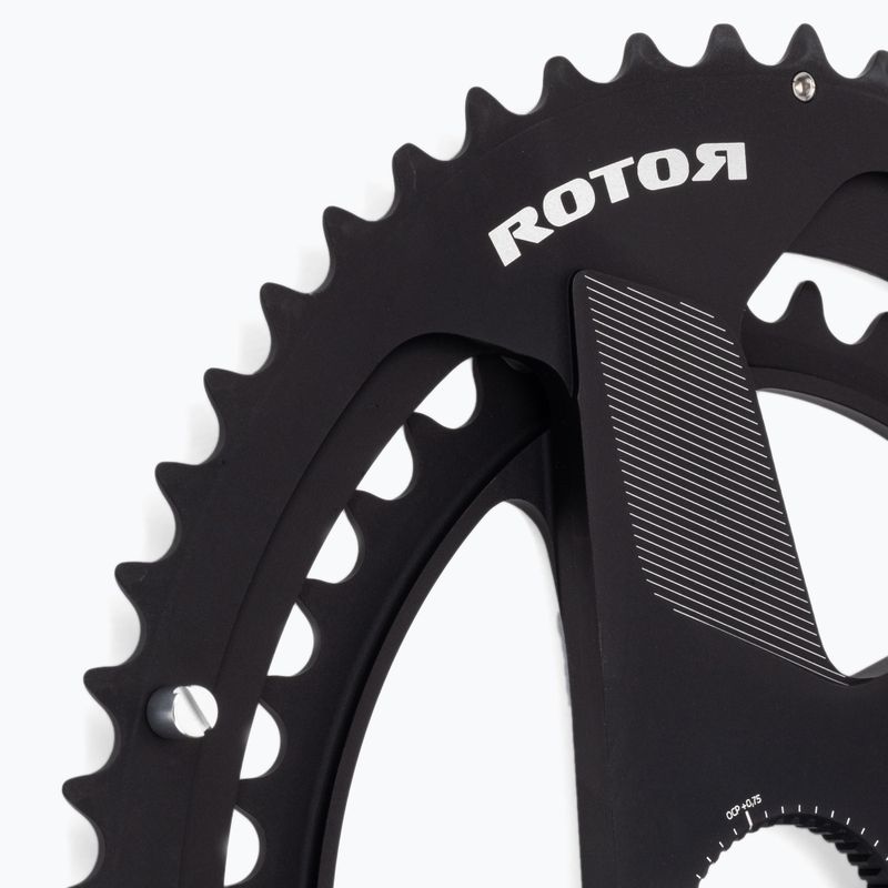Rotor Q Rings Dm Oval Kettenblatt 50/34T schwarz 3