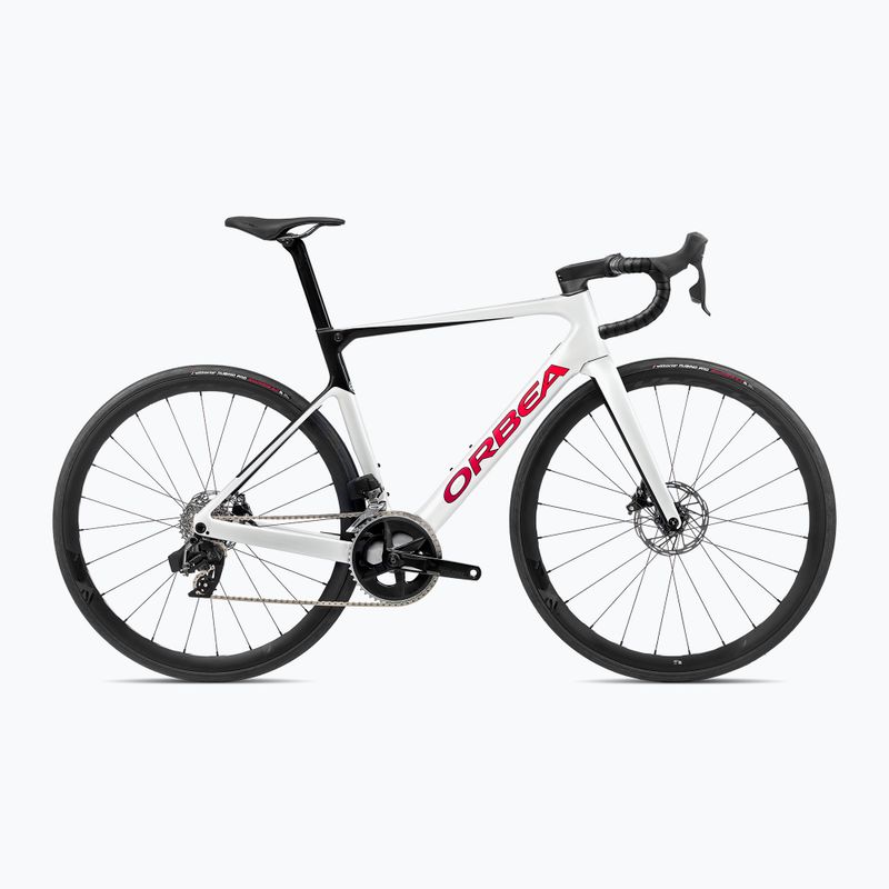 Orbea Rennrad Orca M31e LTD 2023 weiß chic/schwarz