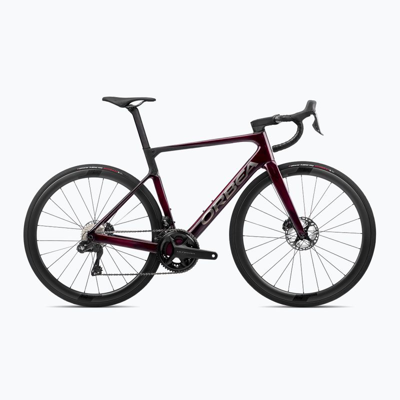 Orbea Orca M20i LTD 2023 Rotwein/Carbon Roh-Rennrad