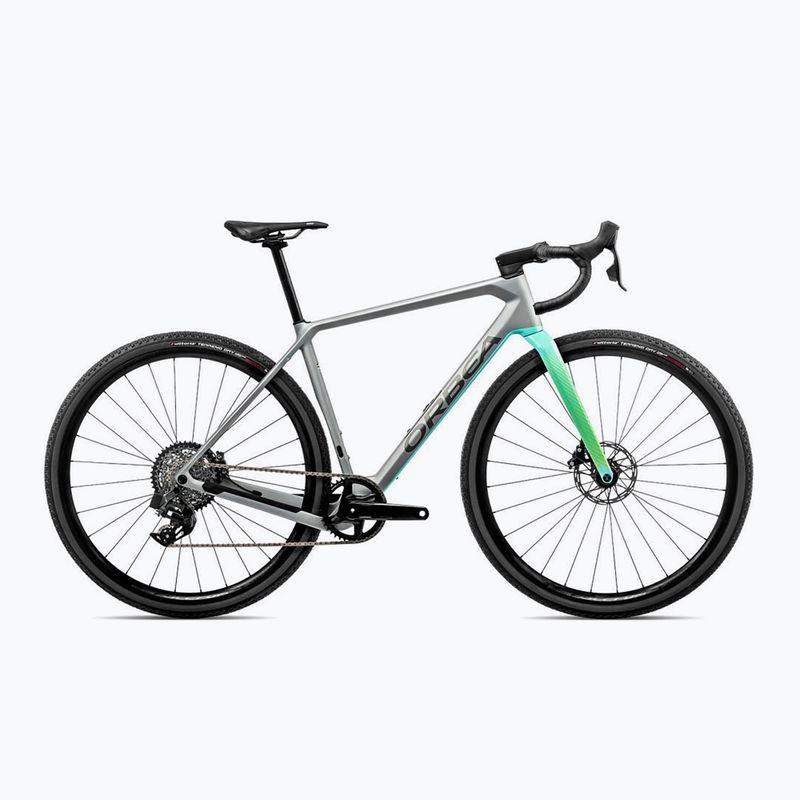 Orbea Terra M31e Team 1X 2023 Stein Silber/Eisgrün Gravelbike