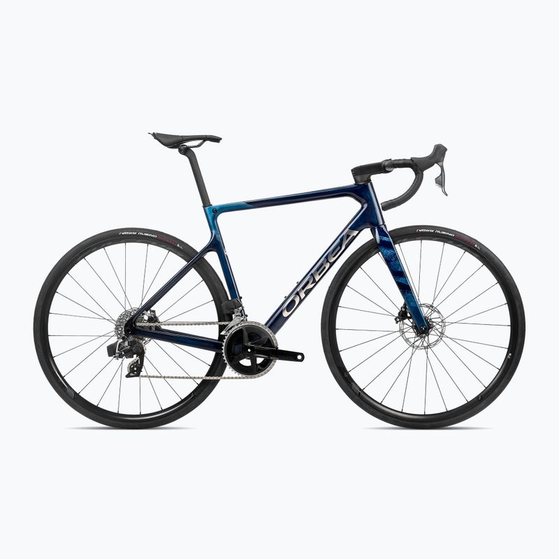 Orbea Orca M31e Team 2023 blau carbon view/titan Rennrad