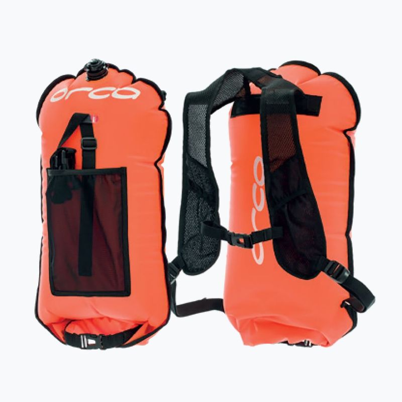 Sicherheitsboje Orca Safety Bag hoch visuell orange