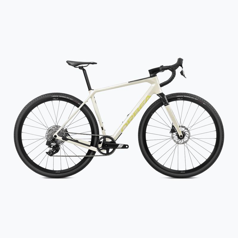 Orbea Terra M41e Team 1X 2024 Schotterfahrrad elfenbeinweiß/kalk