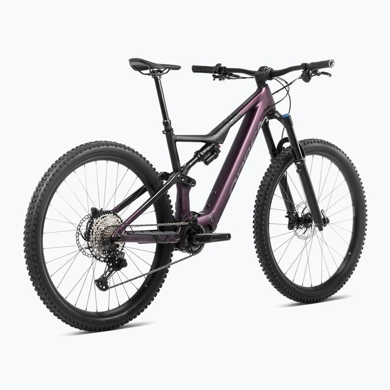 Orbea Rise H30 540Wh 2024 metallic mulberry/schwarz Elektrofahrrad 3