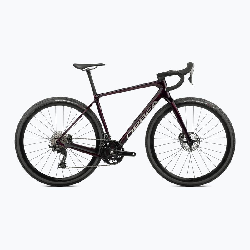 Schotterfahrrad Orbea Terra M20 Team 2024 weinrot Carbon Ansicht