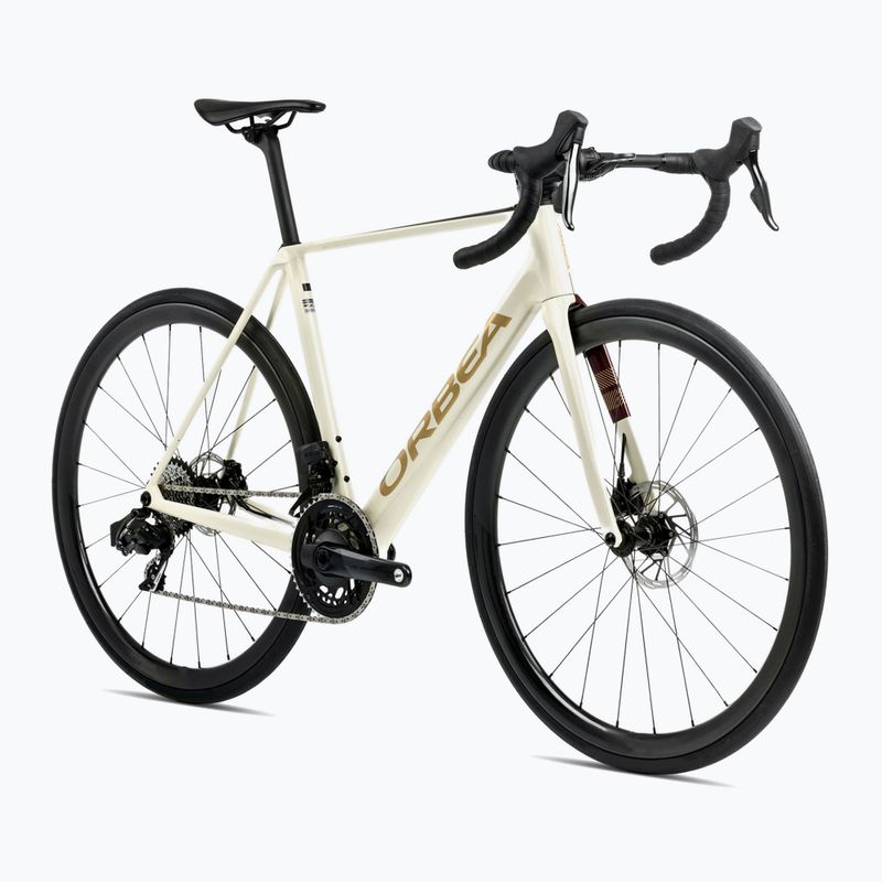 Orbea Orca M30 2025 elfenbeinweiß/burgund/vulcano Rennrad 3