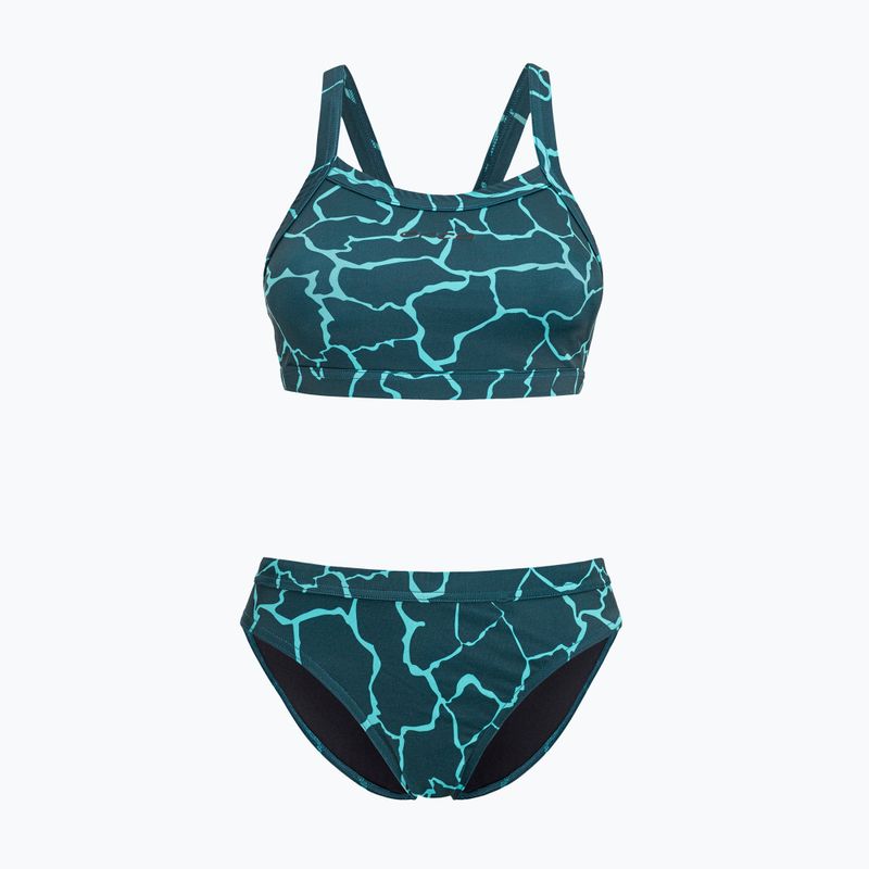 Zweiteiliger Damen-Badeanzug Orca Core Bikini dunkelgrün