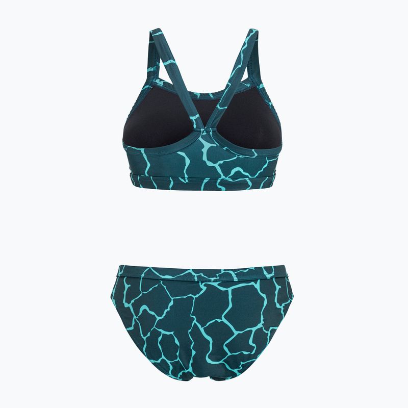 Zweiteiliger Damen-Badeanzug Orca Core Bikini dunkelgrün 2