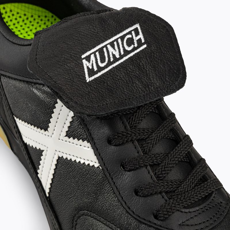 MUNICH Turf Mundial Fußballschuhe schwarz/weiss 8