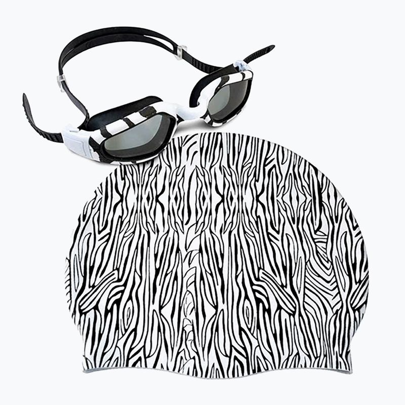 Set RAS WT Kappe + Schutzbrille weiß