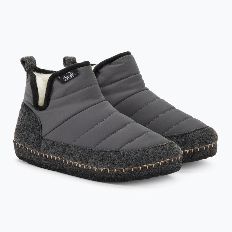 Nuvola Boot Schurwoll-Winterpantoffeln dunkelgrau