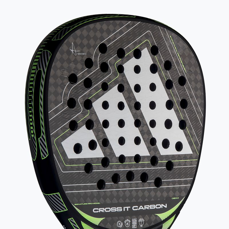 Padel-Schläger adidas Cross IT Carbon 2026 black/lime 5