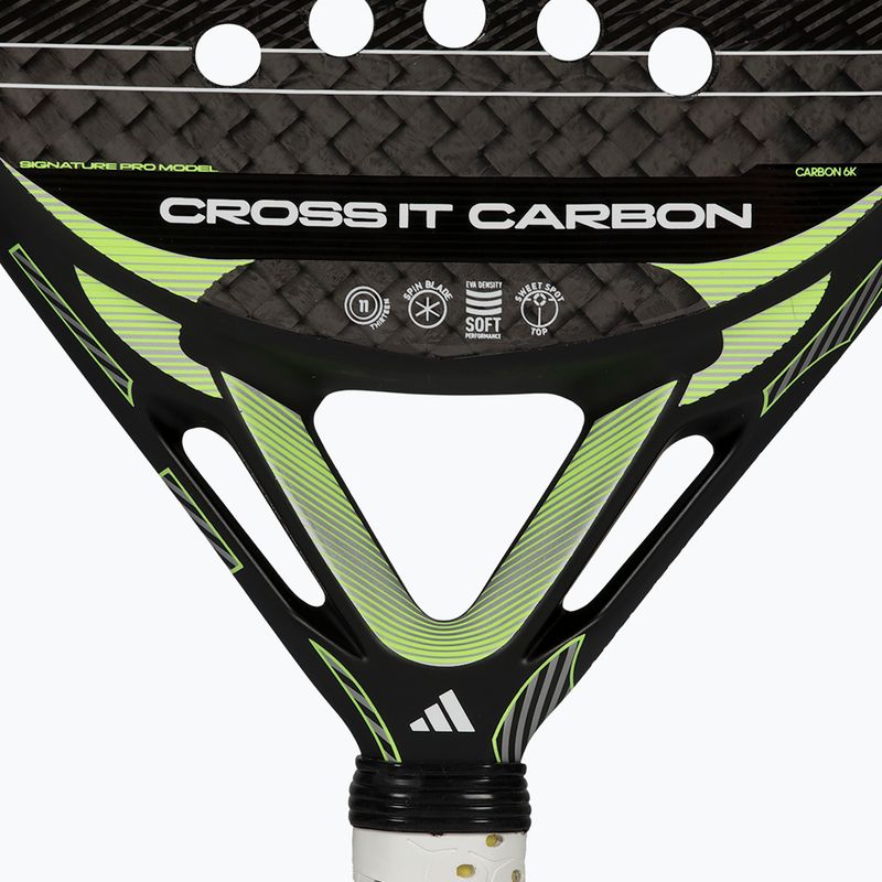 Padel-Schläger adidas Cross IT Carbon 2026 black/lime 8