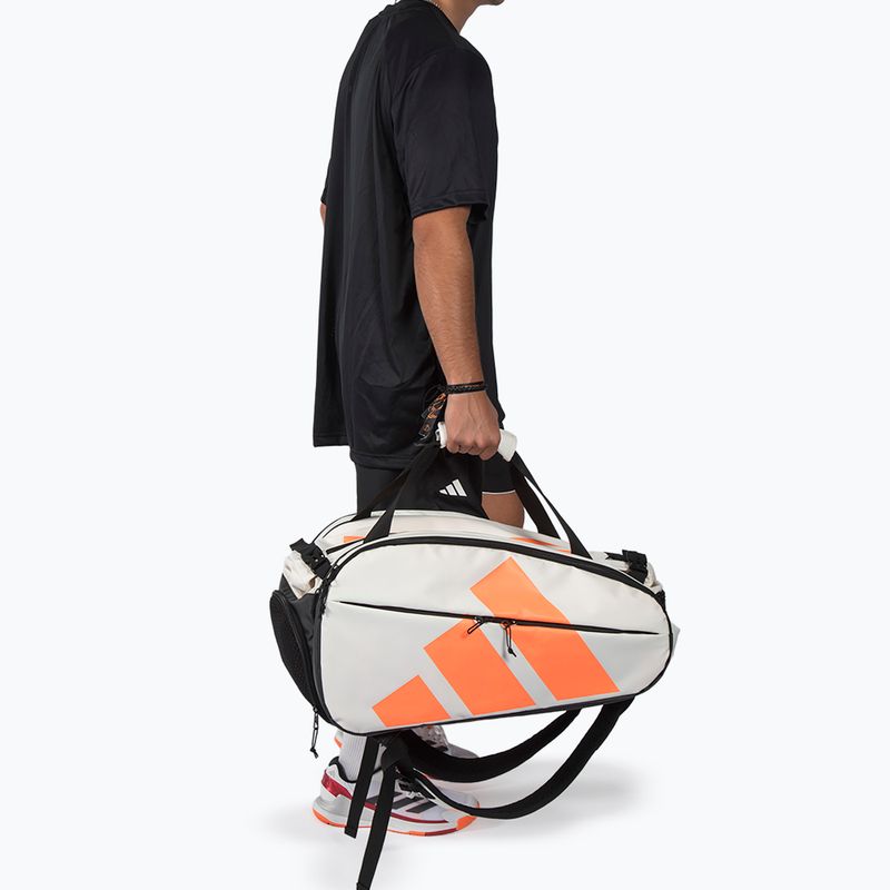 Tasche für Padel adidas Multigame Racket Bag 2026 off white/orange 5