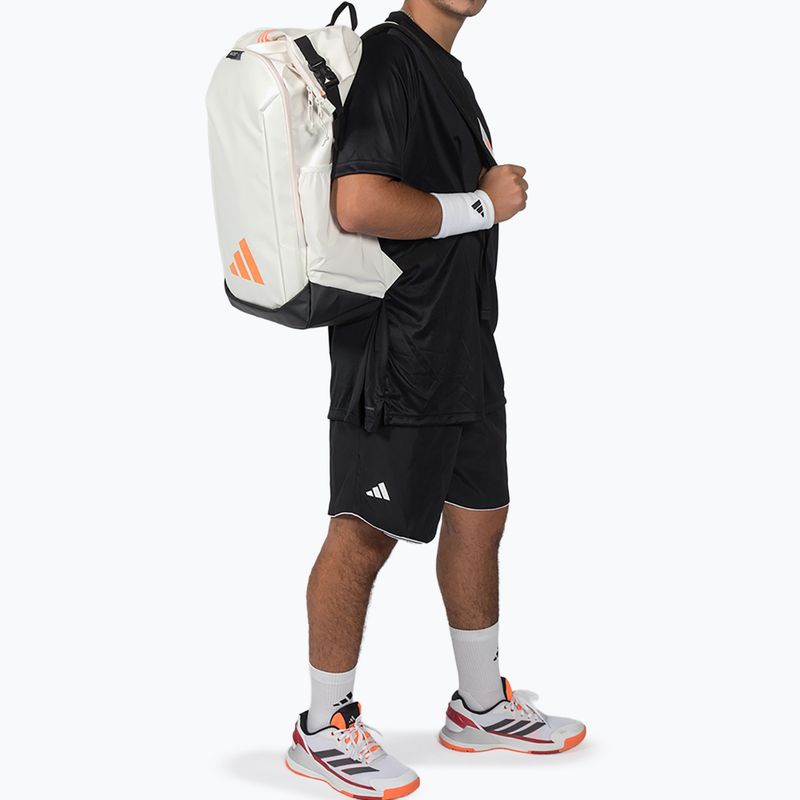 Padel-Rucksack adidas Multigame 2026 48 l off white/orange 4