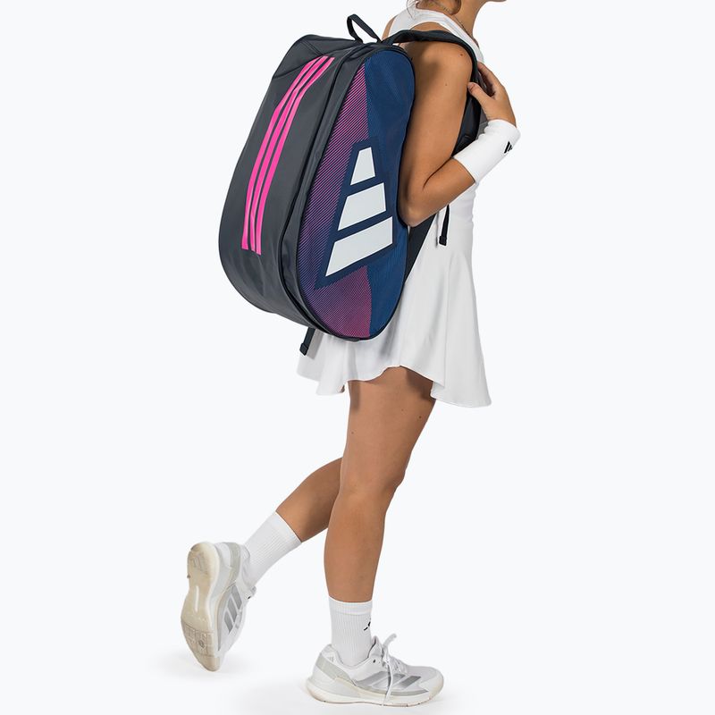 Padel-Tasche adidas Control Racket Bag 2026 blue/pink 5
