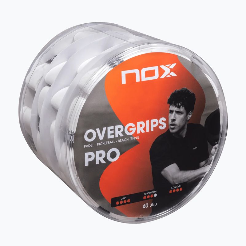 Padel-Overgrips NOX Pro Overgrip 60 pack white 2
